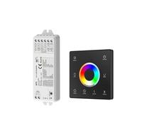 Controller WT5 RGBCCT 12-24V DC 5-in-1 Dimmer CCT RGB RGBW LED Light Strip Pannello touch in vetro 2.4G(WT5+TW5-B)