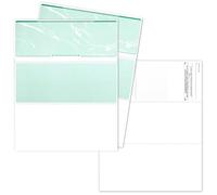 Controlli aziendali sulla parte superiore, carta di controllo in bianco per | Marmo verde, compatibile con QuickBooks, stampanti laser/a getto d'inchiostro, funzioni di sicurezza, carta da 10,9 kg