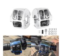 Controlli 'interruttore del manubrio Copertura compatibile con Sportster XL 2014 e Softail Breakout Fat Boy 2011 e da un numero di motociclette da 2012 al 2017(Switch Housings A)