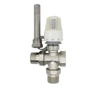 Controllo a 30-70 gradi Sistema di riscaldamento a pavimento valvola termostatica for radiatore M30 * 1.5 Valvola a tre vie Pozzetto termometrico DN15 DN20 DN25 DN32