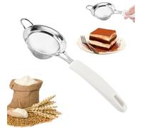 Controllo a maglia fine - setaccio a doppio strato in acciaio inossidabile a 30 maglie | Utensile da cucina durevole per setacciare la farina, filtrare i succhi, svuotamento della pasta, grani di