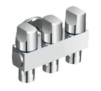 Controllo a tre uscite con design compatto di valvola angolare multifunzione da