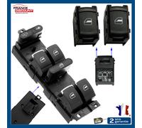 Controllo Alzacristallo Anteriore Sinistro Cromo + Pulsante Posteriore VW