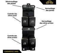 Controllo Alzacristallo Vetro Anteriore Sinistro per Seat Leon Toledo II VW