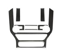 Controllo Centrale Auto Decorare Per Ford Per Mustang GT 2015-2021 Interni Per Auto Navigazione Cornice Multimediale Decorazione Console Adesivo Decalcomania(A set(Black))