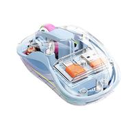 Controllo computer wireless ricaricabile, controllo computer silenzioso wireless | Controllo computerizzato a tre modalità con luce RGB - computerizzato silenzioso per lavorare, apprendere e