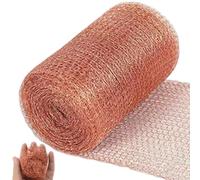 Controllo dei roditori a maglie di rame, maglia di rame per lumache 1 rotolo 5 larghezza di larghezza del roditori personalizzabile Rust Rust Multiploye Brass Wool per protezione da giardino, di
