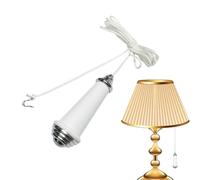 Controllo del cavo di trazione: robusta struttura in metallo PP, impugnatura comoda, design facile da raggiungere, formato cilindro compatto. Pratico accessorio per la lampada da soffitto come