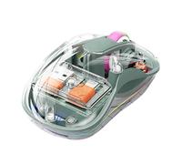 Controllo del computer portatile senza fili - controllo del computer trasparente a tre modalità con luce RGB, per soggiorno, aule, studio, silenzioso per lavorare, imparare, giocare