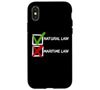 Controllo del diritto naturale sul diritto marittimo Custodia per iPhone X/XS