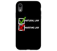 Controllo del diritto naturale sul diritto marittimo Custodia per iPhone XR