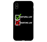 Controllo del diritto naturale sul diritto marittimo Custodia per iPhone XS Max