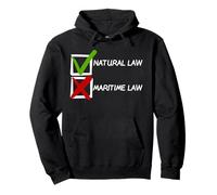 Controllo del Diritto Naturale sul Diritto Marittimo Felpa con Cappuccio