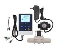 Controllo del flusso d'acqua con display LCD + misuratore di portata sensore Hall G3/4" + elettrovalvola Normalmente C Facile da configurare