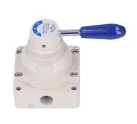 Controllo del flusso dell'aria della valvola a leva rotante 0~1.0MPA 0-145PSI 3 Posizione a 4 vie Switch Pneumatic Precision Air Control Valve per sistemi pneumatici (4HV330-10)