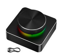 Controllo del volume del computer, controllo audio wireless con sette modalità di illuminazione RGB, pulsante di regolazione degli altoparlanti multifunzione per l'intrattenimento della fies