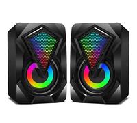 Controllo del volume Sharp Eye per altoparlanti da gioco, suono stereo nitido con effetti di illuminazione RGB dinamici, design compatto 6x7x10 cm,