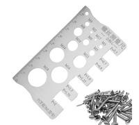 Controllo della filettatura: robusto acciaio inossidabile, strumento di misurazione dei bulloni, calibro del passo del diametro | Righello di misurazionee vite per la riparazione domestica se