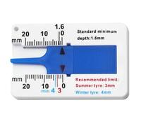 Controllo della profondità del battistrada - Misuratore della profondità del battistrada | Strumento di misurazione della ruota del pneumatico con profondità 0-20 mm | Strumento di misurazione