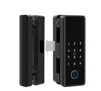 Controllo di sblocco Bluetooth Serratura intelligente for porta in vetro Elettronica biometrica Impronta digitale Password elettrica(B)