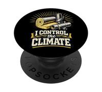 Controllo divertente Il lavoratore dell'isolamento industriale del clima PopSockets PopGrip Adesivo