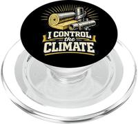 Controllo divertente Il lavoratore dell'isolamento industriale del clima PopSockets PopGrip per MagSafe