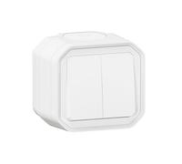 Controllo doppio - 10a - bianco - sporgente - legrand plexo 069755l