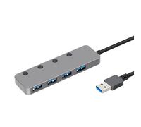 Controllo efficiente della potenza della gestione dei dispositivi e compatibilità migliorata. Hub USB 3.0 a 4 porte per uso domestico portatile
