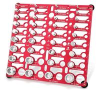 Controllo filettatura 55, controllo filettatura dado e bullone, standard e metrico, ricerca dimensioni bullone e dado identificatore calibro con 20 calibri standard, 16 metriche e 19, calibro