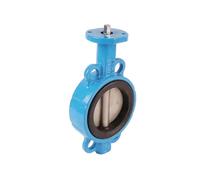 Controllo Guarnizione in gomma tipo wafer in ghisa duttile Collegamento con attuatore elettrico motorizzato Valvola a farfalla Corpo in EPDM