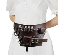 Controllo in vita medievale - Cavaliere, supporto in pelle | Resto di costume da costume da cosplay Larp per vestiti per eventi cosplay, borsa di utilità storica per la rievocazione dei guerrieri per