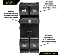 Controllo Leve Alzacristalli Elettrici per Tiguan Passat cc Polo Ibiza Leon