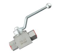 Controllo manuale della valvola a sfera idraulica a 2 vie for corpo valvola filettato in acciaio al carbonio BSP for applicazioni con olio ad acqua nominale 500bar(G1percent4)