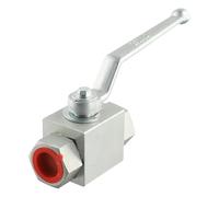 Controllo manuale della valvola a sfera idraulica a 2 vie for corpo valvola filettato in acciaio al carbonio BSP for applicazioni con olio ad acqua nominale 500bar(G3percent4)