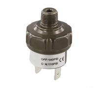 Controllo pressostato compressore d'aria con 1/8 per connettore NPT per applicazioni di treni e sospensioni pneumatiche, 20 Amp, lega di alluminio, 70-100 PSI a 170 (110-140PSI NPT1/8)