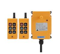 Controllo radio for gru a 6 canali, telecomando industriale, 1 trasmettitore + 1 ricevitore 12-24 V,Segnale Super Stabile(2Tx1R,AC)