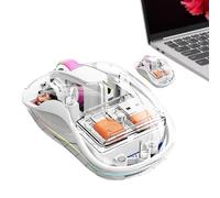 Controllo senza fili del computer trasparente,Controllo del computer wireless ricaricabile | Mouse trasparente da controllo del computer a luce,Le aule studiano il controllo del computer