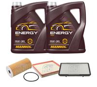 Controllo Set 10 L MANNOL Energy 5W-30 per Opel Vivaro Kasten 2.0 CDTi Nissan