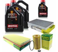 Controllo Set 10L Motul X-clean+ 5W-30 per Mercedes W639 CDI 2.2 111 109 115