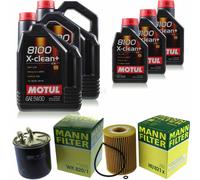 Controllo Set 13L Motul X-clean+ 5W-30 per Mercedes W639 CDI 3.0 122 S211 E