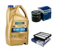 Controllo Set 5 L MAHLE RAVENOL FO 5W-30 per Hyundai Terracan 3.5i V6 4WD