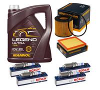 Controllo Set 5 L MANNOL 0W-20 per Toyota Auris 1.8 Hybrid Prius Plus