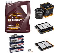 Controllo Set 5 L MANNOL Energy 5W-30 Candele per Chevrolet Matiz 0.8 1.0