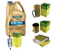 Controllo Set 5 L RAVENOL SSL 0W-40 per Audi A3 2.0 FSI VW Touran Golf V