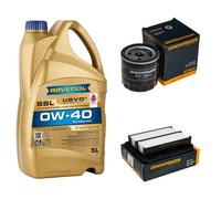 Controllo Set 5 L RAVENOL SSL 0W-40 per Chevrolet Aveo/Kalos Stufenheck 1.4