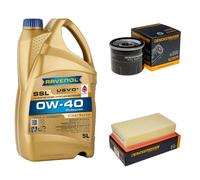 Controllo Set 5 L RAVENOL SSL 0W-40 per Renault Clio III 1.2 16V Modus/Grand