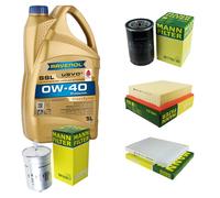 Controllo Set 5 L RAVENOL SSL 0W-40 per VW Golf IV Cabriolet 2.0 1.6 1.8
