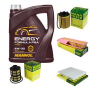 Controllo Set 5L 5W-30 MANNOL Formula Energy per Fiat 500 1.3 D Multijet Panda