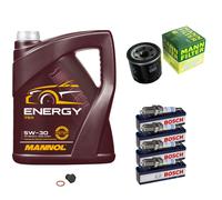 Controllo Set 5L Energy 5W-30 per Mazda 626 III Hatchback 2.0 323 F IV 1.6