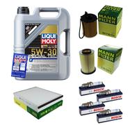Controllo Set 5L Liqui Moly 5W-30 Bosch Candele per Ford Focus